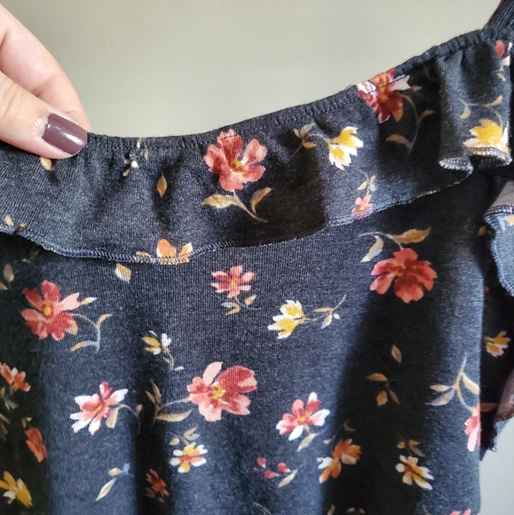 NWT AEO Cropped Floral Tank - Picture 3 of 7